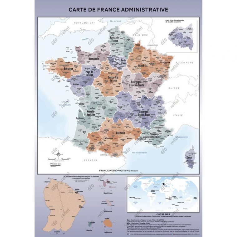 Cartes Géographiques – Tous Les Fournisseurs – Carte De à Carte De France Dom Tom