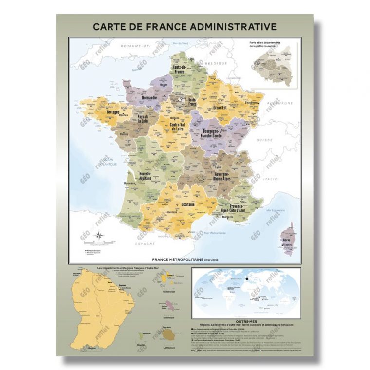 Cartes Géographiques – Tous Les Fournisseurs – Carte De concernant Carte De France Dom Tom