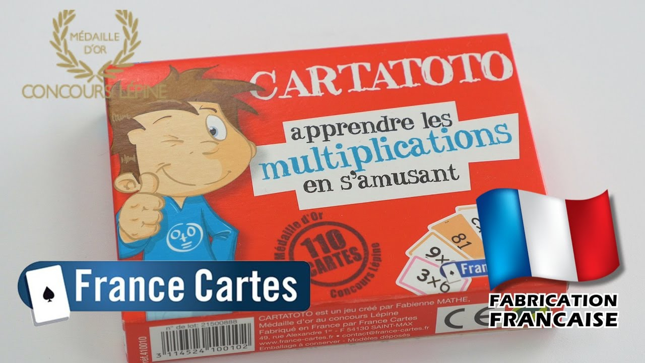 Carto Multiplications - Démo Du Jeu De Cartes Éducatif (Médaille D'or  Concours Lépine) avec Jeux Educatif Table De Multiplication