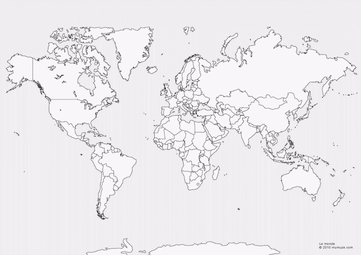 Cartograf.fr : Carte Du Monde : Carte Monde