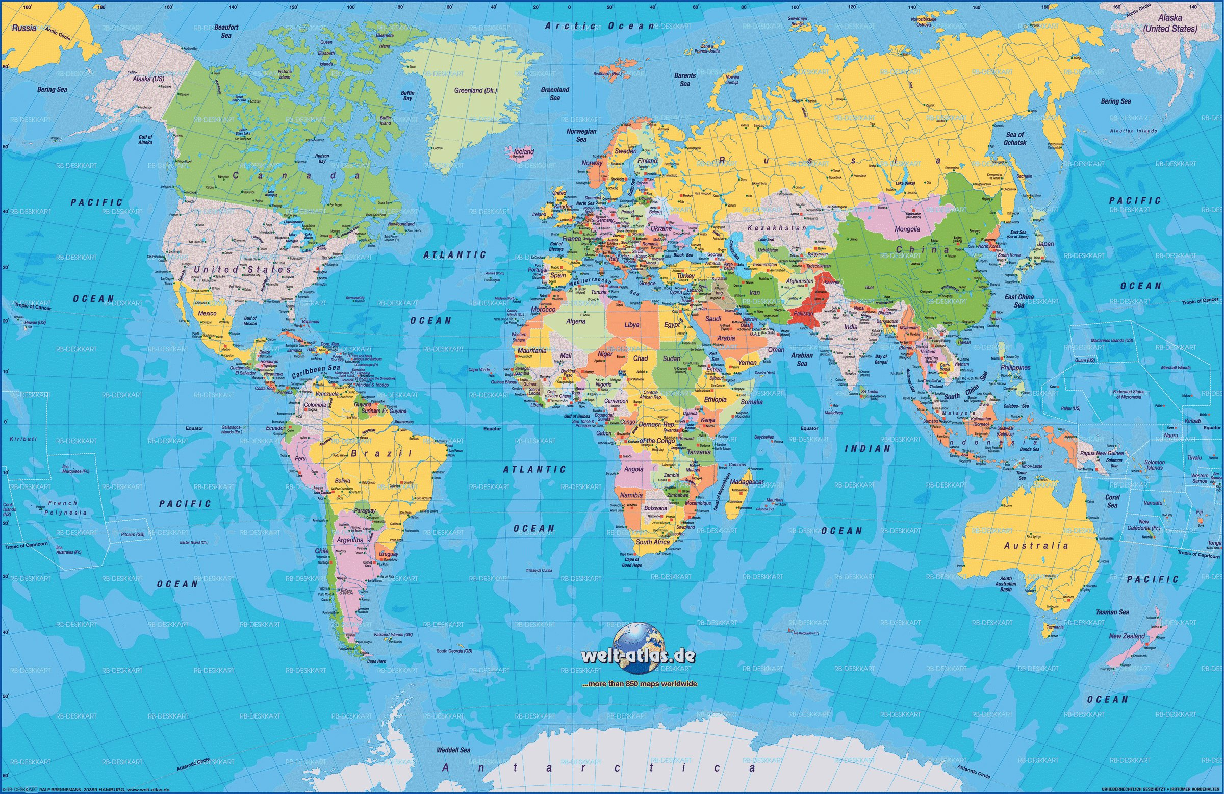Cartograf.fr : Toutes Les Cartes Des Pays Du Monde : Page 3 serapportantà Carte Du Monde Et Leur Capitale