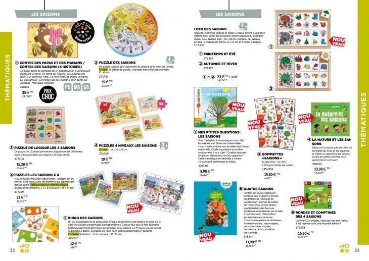 Catalogue Bourrelier Education 3 6 Ans 2018 By Bourrelier dedans Apprendre Les Saisons En Maternelle