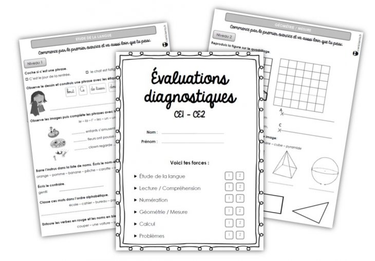 Ce1/ce2 • Outils • Evaluations Diagnostiques ~ concernant Exercice Problème Ce1