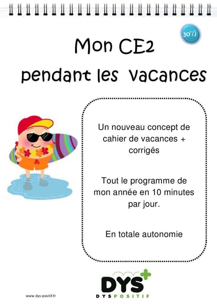 Ce2 – Fiches À Imprimer Et Exercices En Ligne – Dys | Cahier tout Cahier De Vacances En Ligne