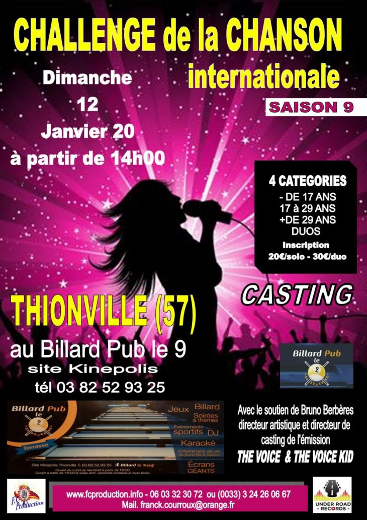 Challenge De La Chanson Internationale : Concert Chanson dedans Inscription Jeux De Fille