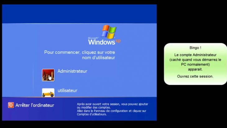 Changer Le Mot De Passe De Session Perdu Sous Windows Xp concernant Ordi Mots