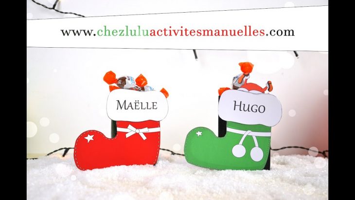 Christmas Boots – Boxes For Chocolates – Craft Activity For Children – Diy tout Activité Manuel De Noel