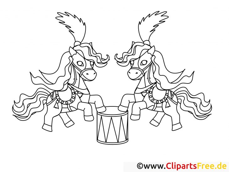 Cirque Dessins Gratuits – Cheval À Colorier – Chevaux concernant Coloriage Cirque Maternelle