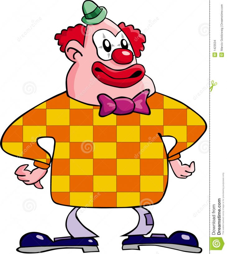 Clown Heureux Illustration Stock. Illustration Du Amusement serapportantà Dessin De Clown En Couleur