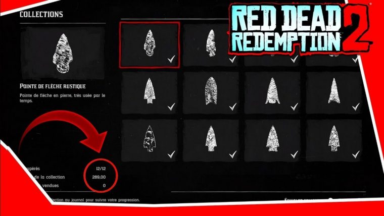 Collection Pointes De Flèches A 289 $ ! | Red Dead Online pour I Fleches Gratuit