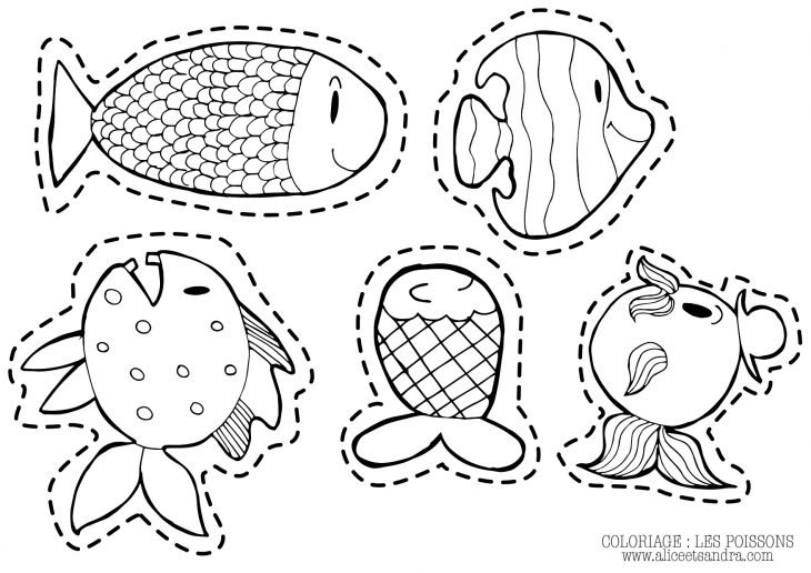 Coloriage À Imprimer : Poisson D'avril – Alice & Sandra intérieur Poisson D Avril A Imprimer Gratuit