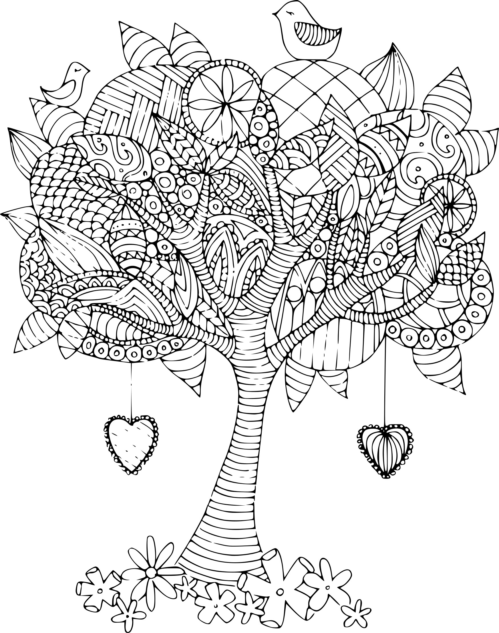 Coloriage Arbre Adulte À Imprimer intérieur Arbre A Colorier Et A Imprimer