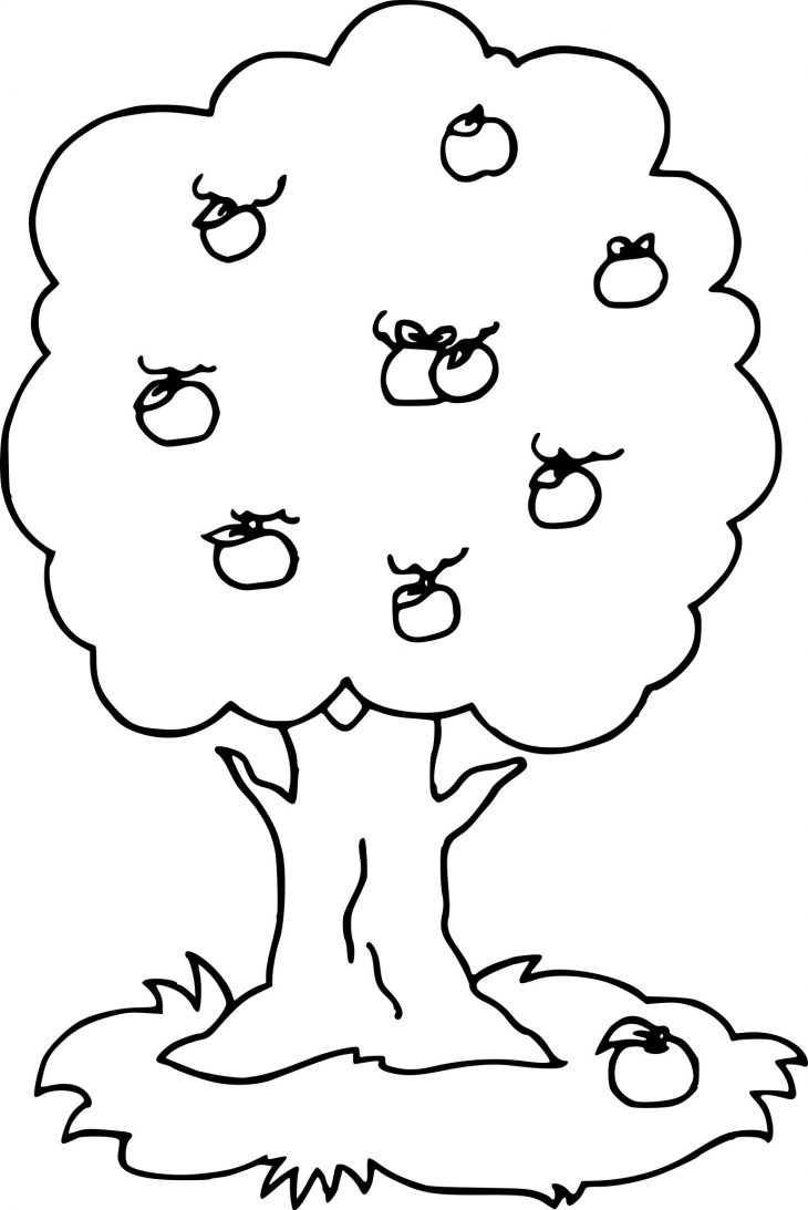 Coloriage Arbre Fruitier À Imprimer Sur Coloriages avec Arbre A Colorier Et A Imprimer