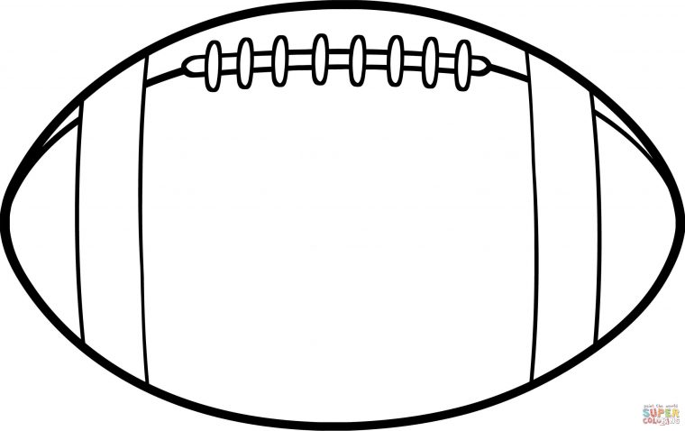 Coloriage – Ballon De Football Américain | Coloriages À destiné Coloriage De Foot En Ligne