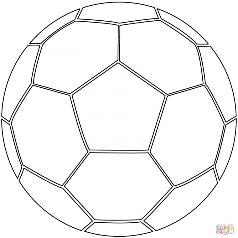 Coloriage – Ballon De Football | Coloriages À Imprimer Gratuits dedans Coloriage De Foot En Ligne