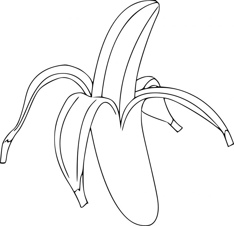 Coloriage Banane Dessin À Imprimer Sur Coloriages intérieur Dessiner Une Banane