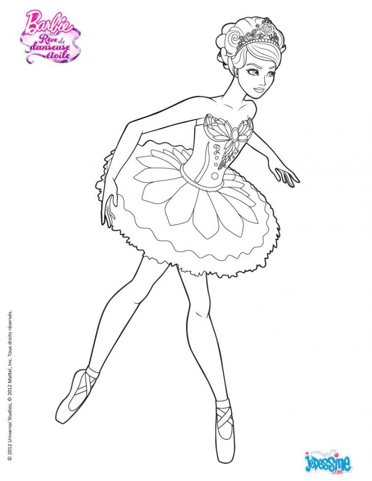 Coloriage Barbie : Kristyn À Colorier .hellokid concernant Dessin De Danseuse A Imprimer