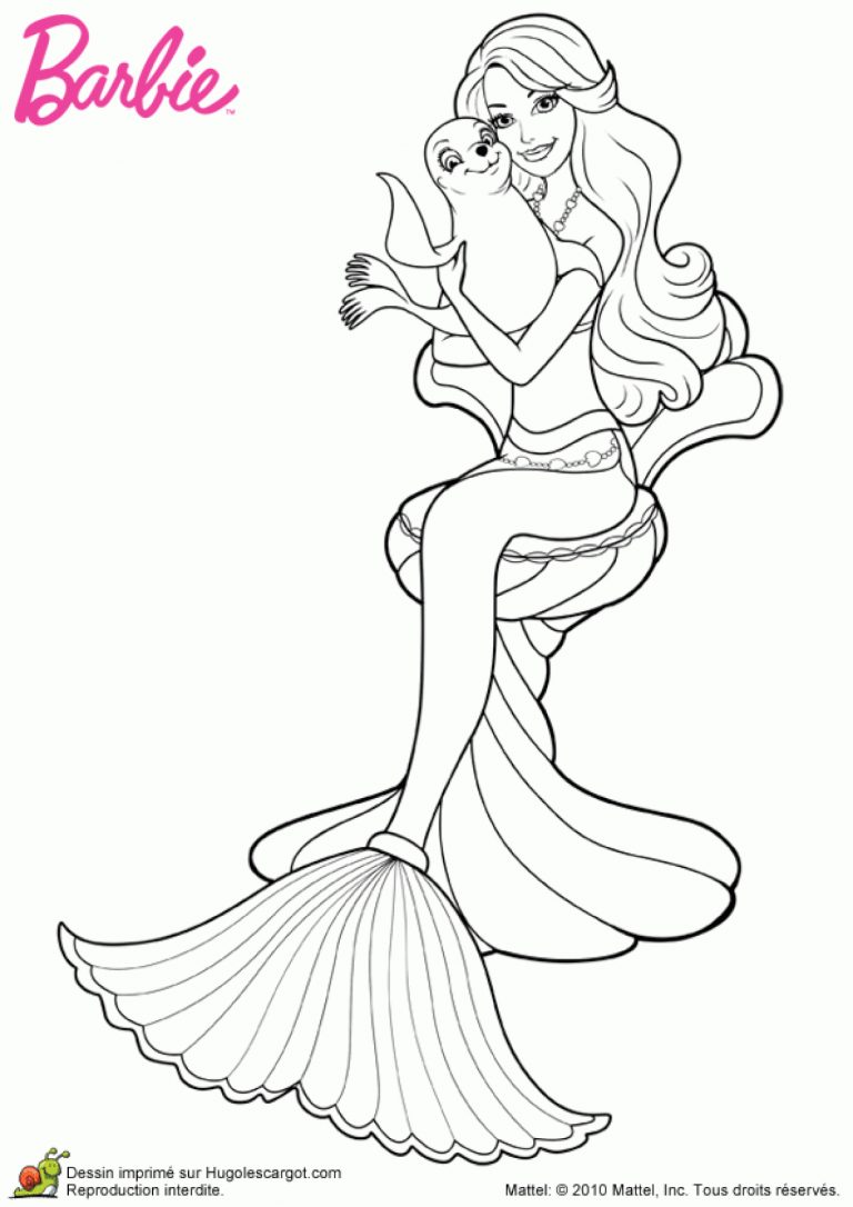 Coloriage Princesse Sirene  PrimaNYC.com