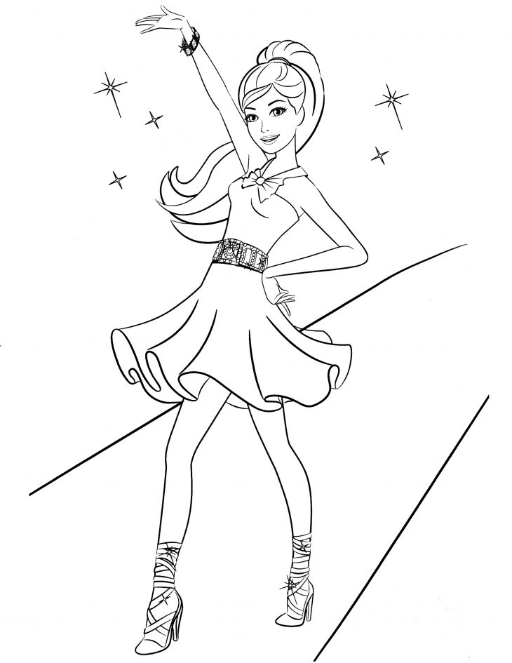 Coloriage Barbie Top Model Fashion À Imprimer Et Colorier pour Top Model À Colorier