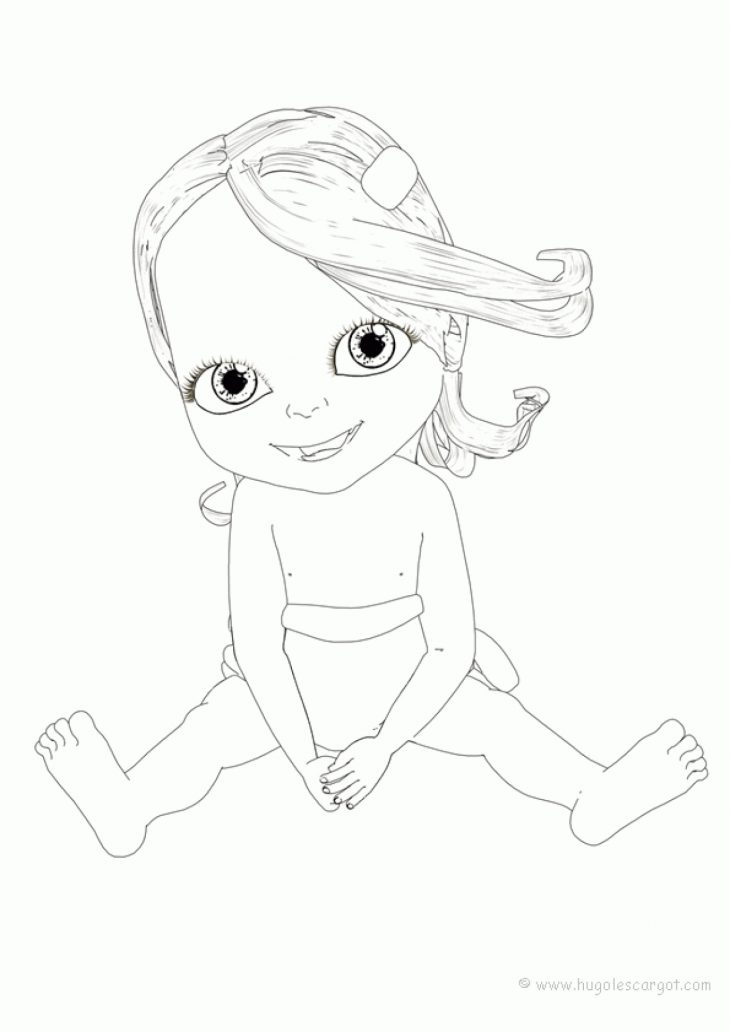 Coloriage Bébé Lilly serapportantà Jeux De Bébé Lilly