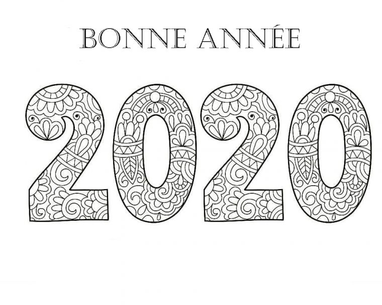 Coloriage Bonne Année. Imprimer En Ligne, 100 Images encequiconcerne Carte De Bonne Année Gratuite A Imprimer