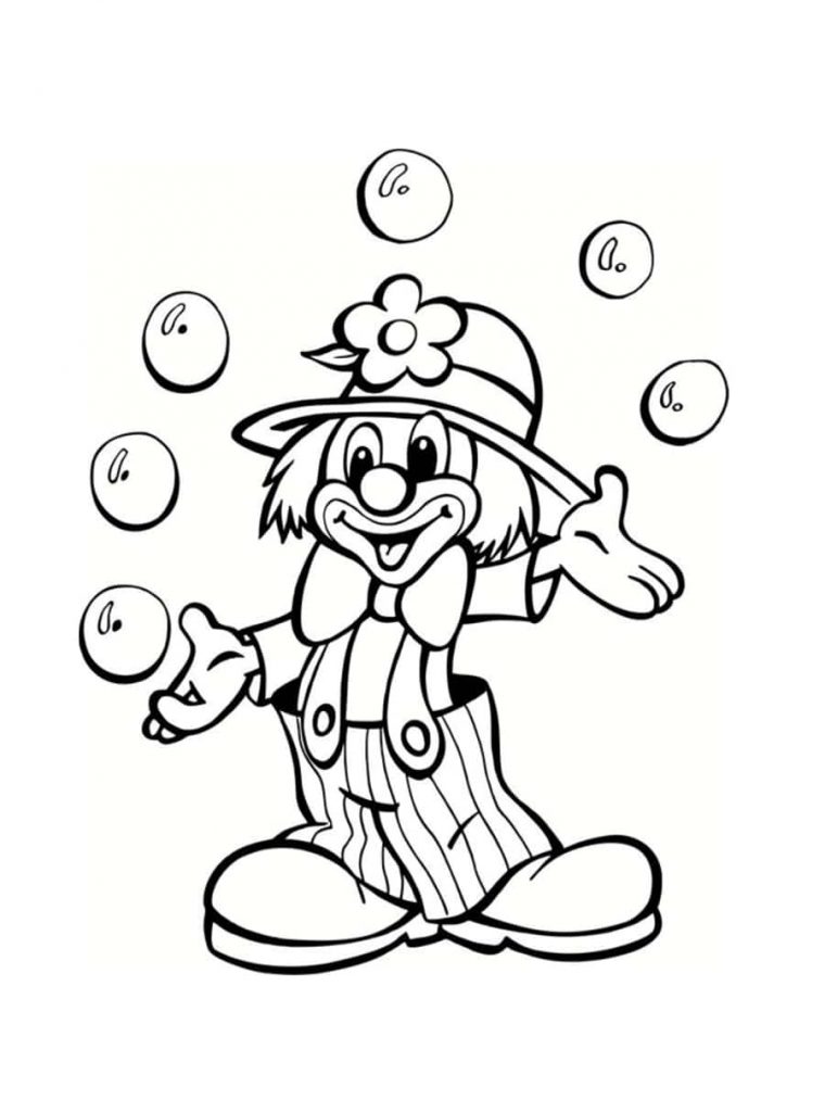 Coloriage Cirque : 28 Dessins À Imprimer Gratuitement serapportantà Coloriage Clown A Imprimer