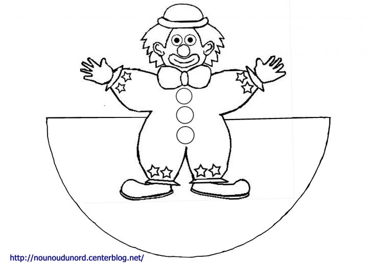 Coloriage Clown avec Coloriage Tete De Clown