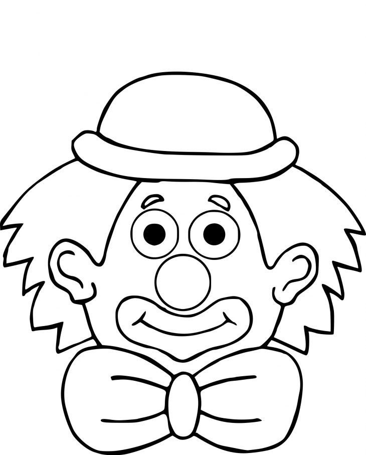 Coloriage Clown Chapeau À Imprimer Sur Coloriages avec Coloriage Tete De Clown