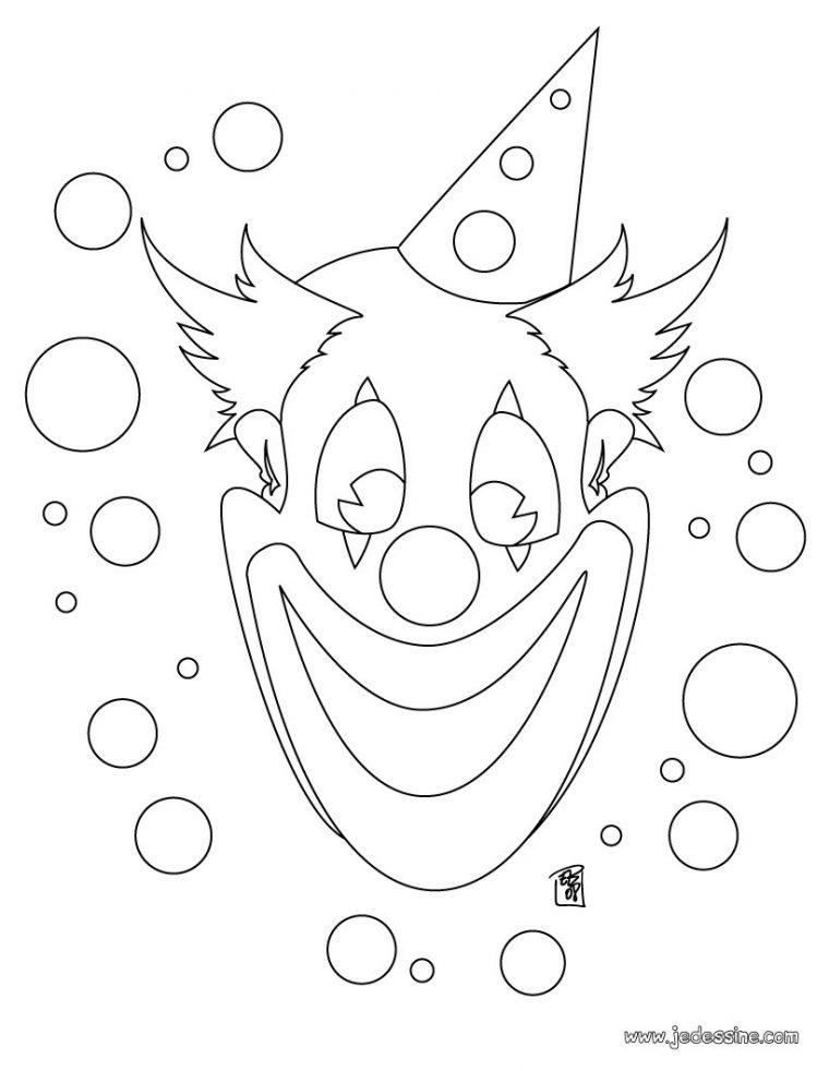 Coloriage Clown – Les Beaux Dessins De Personnages À destiné Coloriage Clown A Imprimer