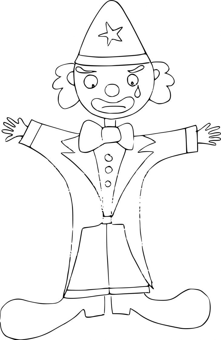 Coloriage Clown Triste À Imprimer Sur Coloriages destiné Coloriage Tete De Clown