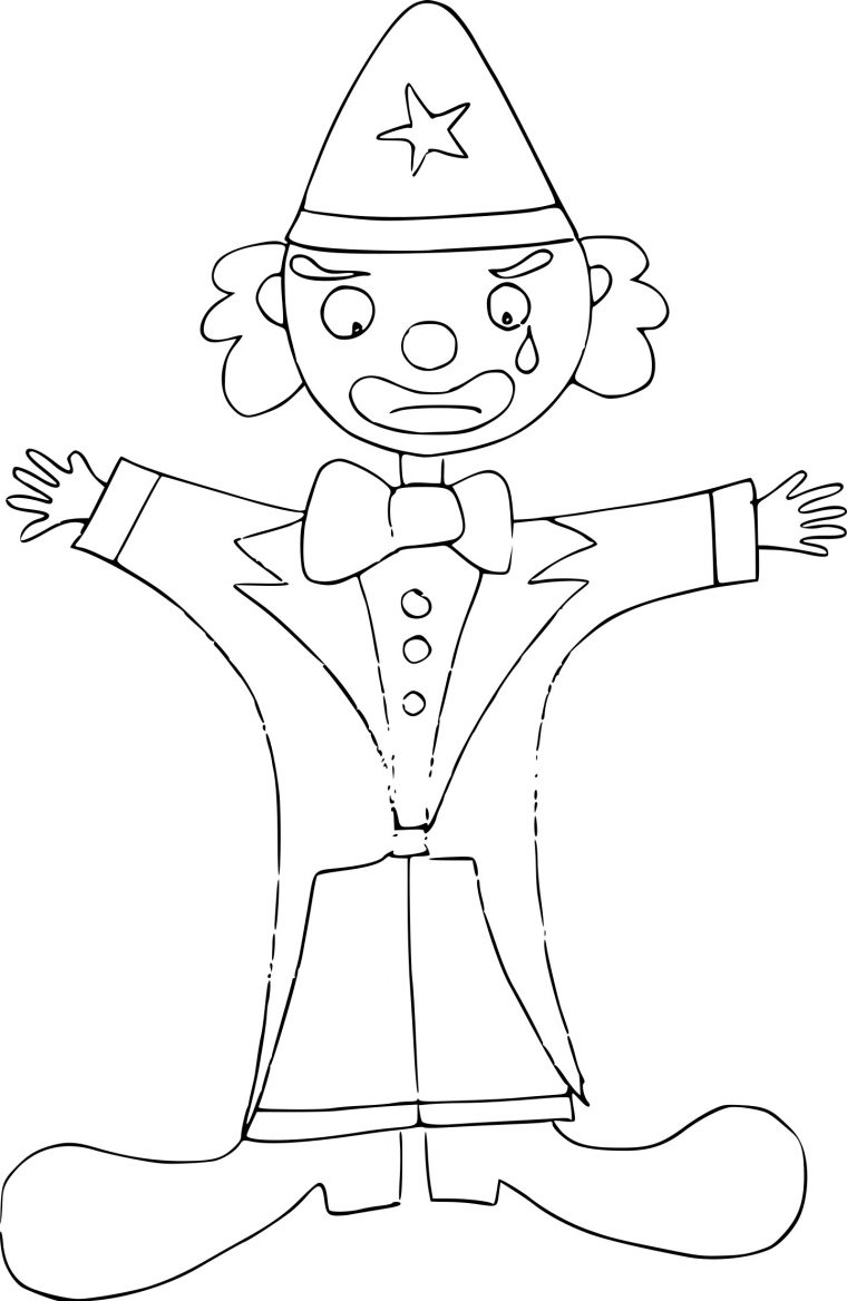 Coloriage Clown Triste À Imprimer Sur Coloriages tout Coloriage Clown A Imprimer