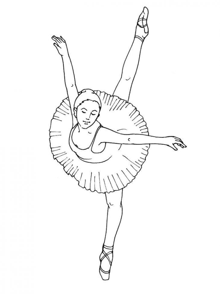 Coloriage Danseuse 14 – Coloriage Danseuses – Coloriages Metiers dedans Dessin De Danseuse A Imprimer