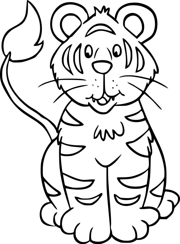 Coloriage De Bébé Tigre À Imprimer Sur Coloriage De destiné Coloriage Bébé Tigre