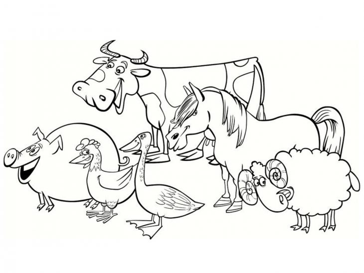 Coloriage De Ferme À Imprimer Pour Enfants – Coloriage Sur pour Animaux De La Ferme A Imprimer