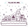 Coloriage De Noël : Le Village - Momes destiné Coloriage Village De Noel