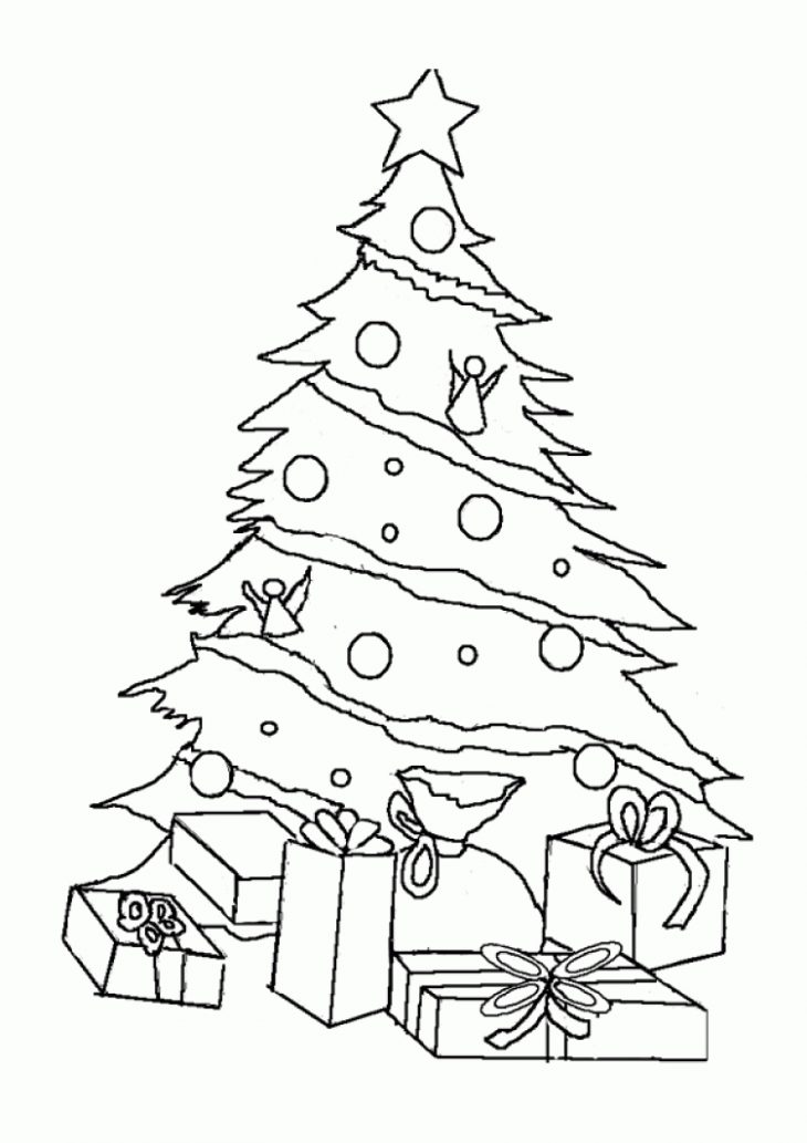 Coloriage De Sapin De Noël Pour Enfants – Coloriage De Sapin avec Jeu Pour Noel Gratuit