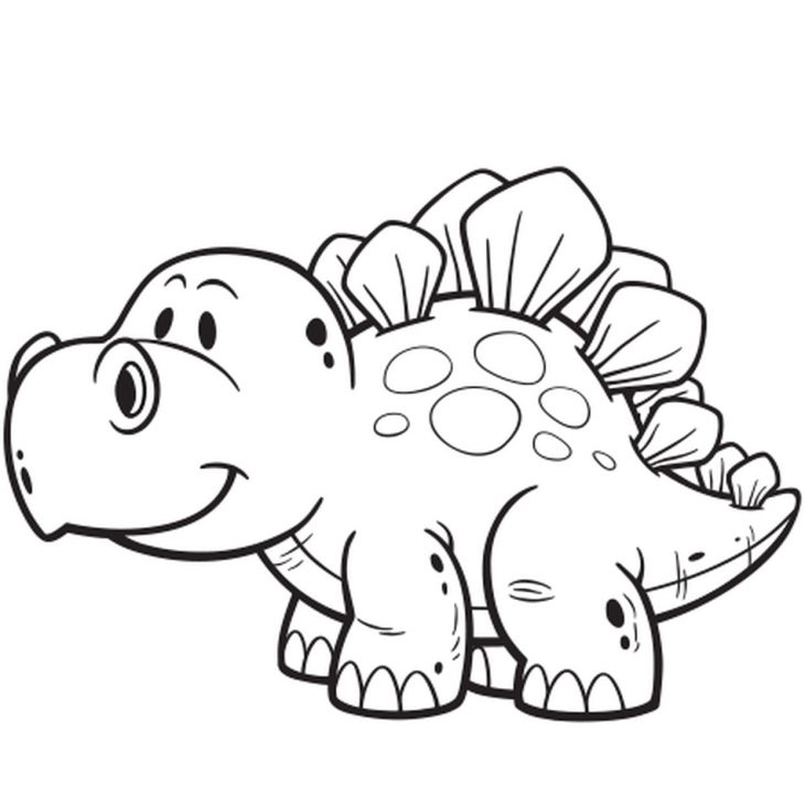 Coloriage Dinosaure Facile En Ligne Gratuit À Imprimer serapportantà Apprendre A Dessiner Des Animaux Facilement Et Gratuitement