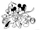 Coloriage Disney Halloween Minnie La Sorciere Avec Mickey Dessin avec Image De Sorcière Gratuite