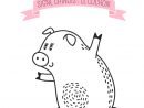Coloriage Du Calendrier Chinois : Le Cochon - Momes à Dessin À Colorier Cochon
