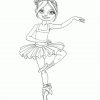 Coloriage D'une Danseuse Étoile De Ballet destiné Dessin De Danseuse A Imprimer