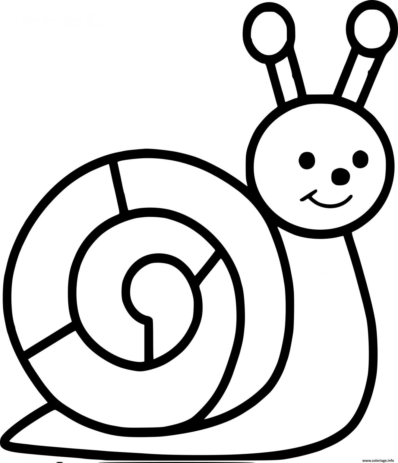 Coloriage Escargot Maternelle Dessin à Coloriage Maternelle Ps