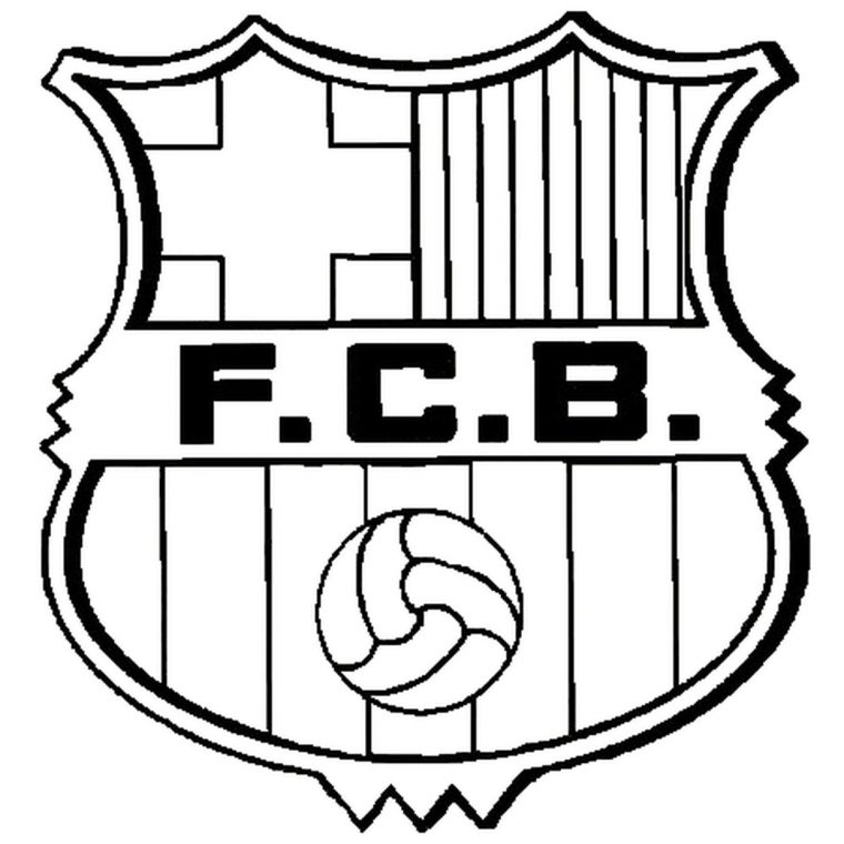 Coloriage Fc Barcelone En Ligne Gratuit À Imprimer pour Coloriage De Foot En Ligne