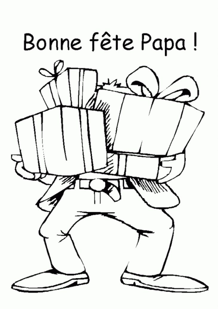 Coloriage Fête Des Pères Bonne Fête Papa! avec Coloriage Fete Des Peres A Imprimer Gratuit