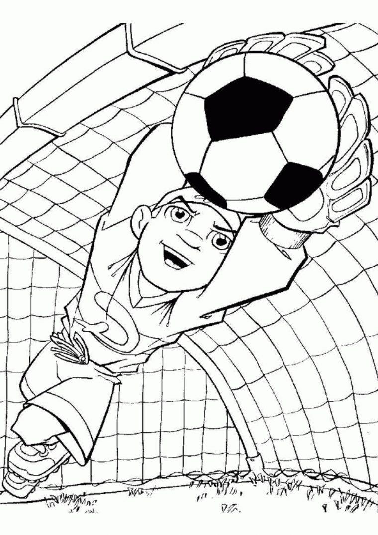 Coloriage Football Goal Sur Hugolescargot à Coloriage De Foot En Ligne