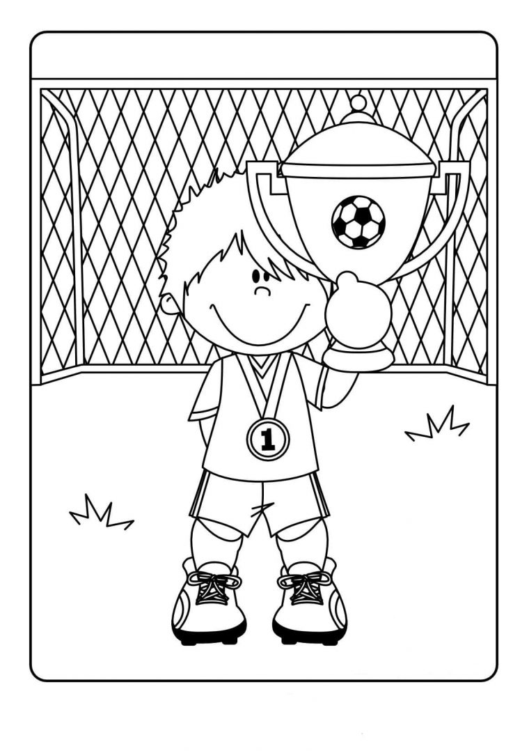 Coloriage Football. Impression En Ligne Pour Garçons, 80 Images concernant Coloriage De Foot En Ligne