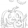 Coloriage Halloween Citrouilles Chandelle Chauve Souris Dessin avec Dessin Halloween Citrouille A Imprimer Gratuit