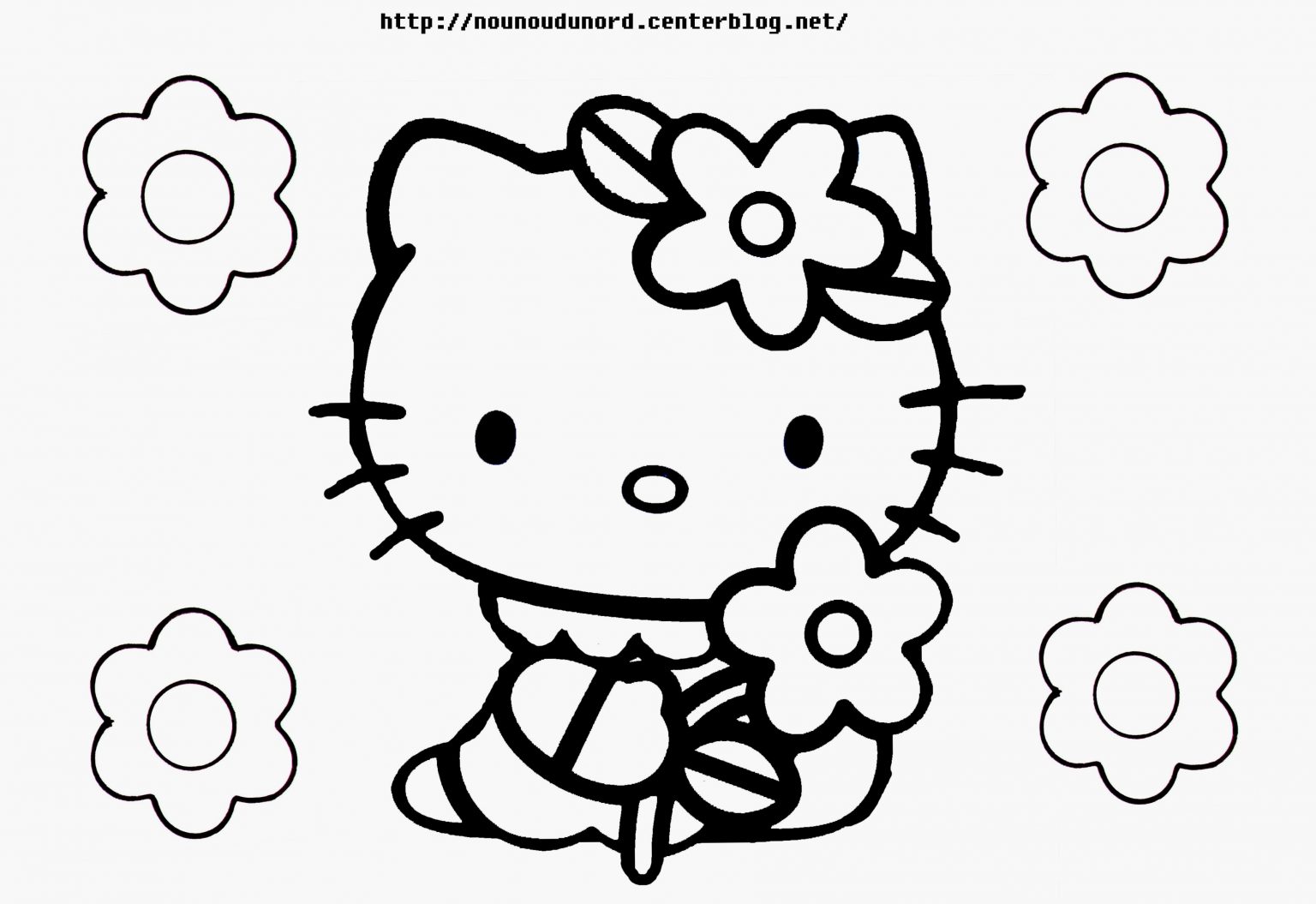  Coloriage  Hello  Kitty  Zoo Beau Jeux  De  Dessin Dessin A  