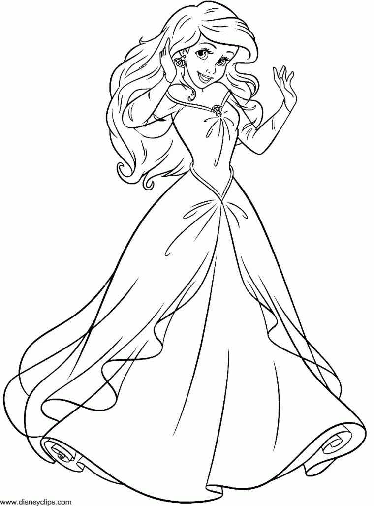 Coloriage La Petite Sirène | Coloriage Princesse, Coloriage à Coloriage Princesse Sirene