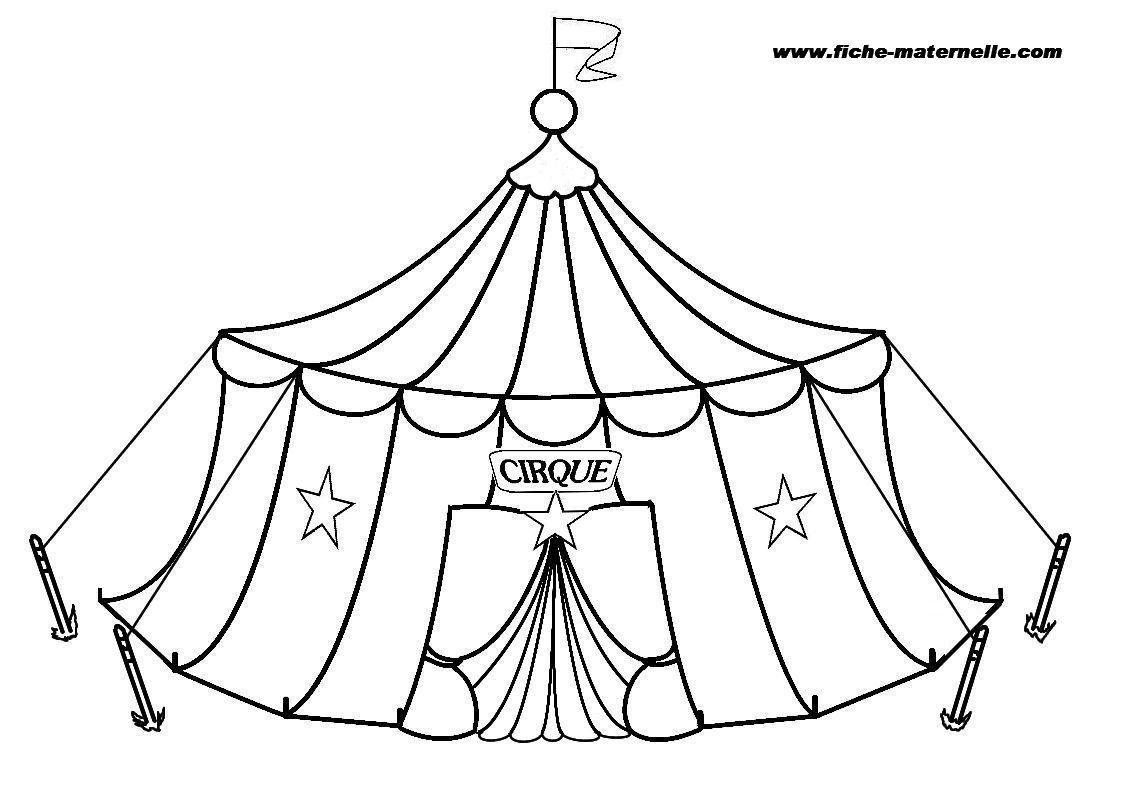 Coloriage : Le Cirque | Chapiteau Cirque, Cirque, Dessin Cirque tout Coloriage Cirque Maternelle