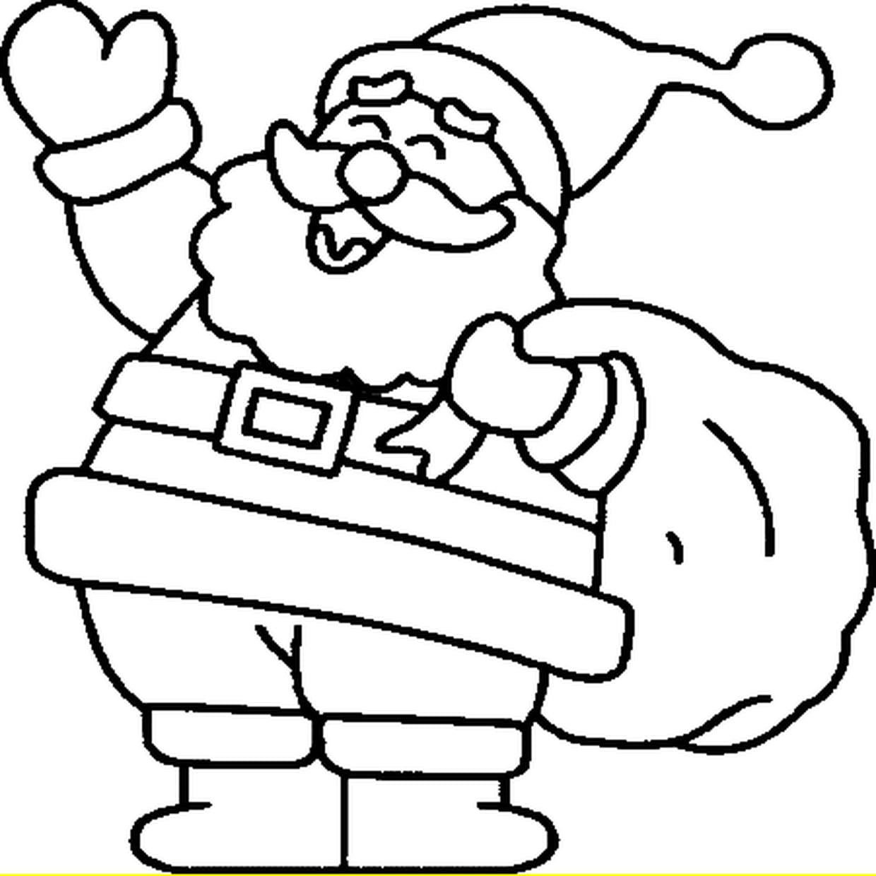 Coloriage Le Père Noël En Ligne Gratuit À Imprimer concernant Dessin A Colorier De Noel Gratuit A Imprimer